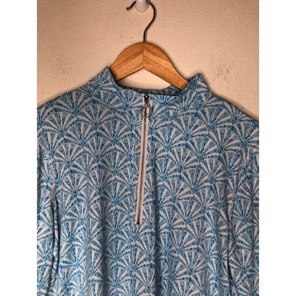 Stella Parker 1/2 Zip Front Long Sleeve shirt Sun Protection Beach Large Golf - Picture 6 of 11